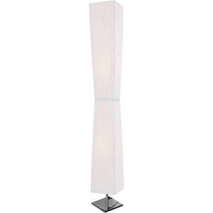 Salesfever, SalesFever - Stehlampe eckig 120 cm - Weiss, Stehlampe eckig weiss 120