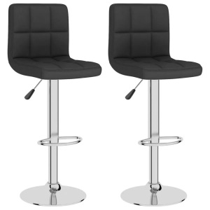 vidaXL, vidaXL Barhocker 2 Stk. Schwarz Stoff, vidaXL Barhocker 2 Stk. Schwarz Stoff