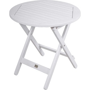 mutoni, Garten Beistelltisch Mesa Eukalyptus Weiss 50 Unisex Weiss ONE SIZE, 