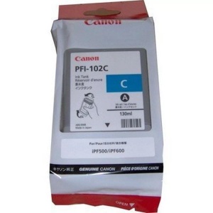 Canon, Canon Pfi-102C cyan Tintenpatrone, Canon Tintenpatrone, blau, PFI102C, 0896B001