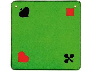 AGM, Jassteppich grün Piquet, AGMÜLLER Jassteppich 3A014342O 60x60cm grün