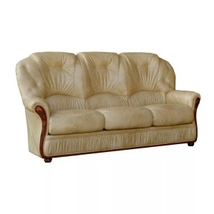 Vente-unique, Ledersofa 3Sitzer Büffelleder DAPHNE Ledersofa 3Sitzer Büffelleder DAPHNE