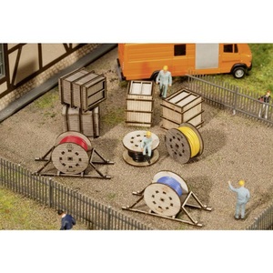 Faller, Faller 180617 H0 Transportkisten, Leitungsrollen, 