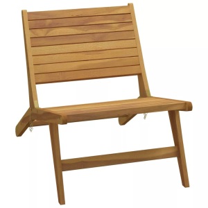 vidaXL, vidaXL Gartenstuhl Massivholz Teak, vidaXL Gartenstuhl Massivholz Teak