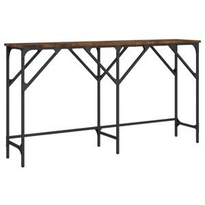 vidaXL, vidaXL Konsolentisch Räuchereiche 140x29x75 cm Holzwerkstoff, vidaXL Konsolentisch Räuchereiche 140x29x75 cm Holzwerkstoff