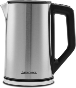 Gastroback, Gastroback Wasserkocher Design cool, Gastroback Wasserkocher Design cool touch 1.5 l, Silber