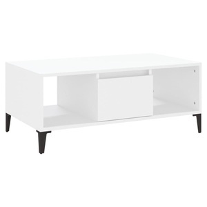 vidaXL, vidaXL Couchtisch Weiß 90x50x36,5 cm Holzwerkstoff, vidaXL Couchtisch Weiß 90x50x36,5 cm Holzwerkstoff