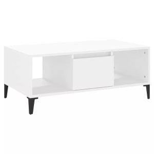 vidaXL, vidaXL Couchtisch Weiß 90x50x36,5 cm Holzwerkstoff, vidaXL Couchtisch Weiß 90x50x36,5 cm Holzwerkstoff
