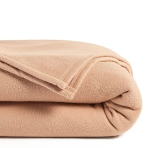 LA REDOUTE INTERIEURS, Fleece-Decke 350 g/m², La Redoute Intérieurs - Fleece-Decke 350 g/m², 180X220CM, Beige