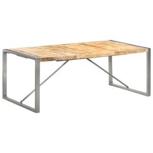 vidaXL, vidaXL Esstisch 200x100x75 cm Raues Mango-Massivholz, vidaXL Esstisch 200x100x75 cm Raues Mango-Massivholz