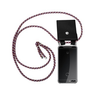 Cadorabo, Handy Kette für Huawei P SMART 2018 Enjoy 7S Silikon mit Silbernen Ringen, 