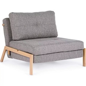 mutoni lifestyle, Bettsofa Hayden (1-Sitzer) grau, Bettsofa Hayden grau