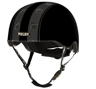 Melon, Melon urban active Stripetease bike helmet / / decent double black, Melon Helm Urban Active Decent Double - schwarz (Grösse: XL-XXL (58-63 cm))