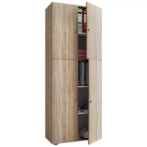 MID.YOU, MID.YOU Aktenschrank in sonoma eiche 70/182/37 cm , 'Lona' _ Holzwerkstoff , 4 Fächer , 70x182x37 cm , melaminharzbeschichtet,melaminharzbeschichtet,Nachbildung,Nachbildung , 000657007617, VCM - Holz Kleiderschrank Jugendschrank Kinderschrank Schrank Lona Drehtüren, 70 CM, Sonoma-Eiche