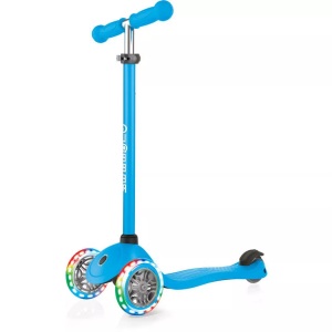 GLOBBER, Globber Primo Lights Scooter hellblau, Globber - Mini Primo s, One Size, Multicolor