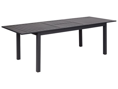 Beliani, Gartentisch aus Aluminium Modern SKALOMA Gartentisch aus Aluminium Modern SKALOMA, Beliani - Ausziehbarer Gartentisch aus Aluminium Modern SKALOMA, One Size, Spacegrau