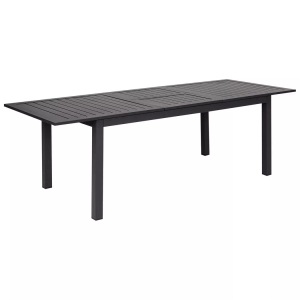 Beliani, Gartentisch aus Aluminium Modern SKALOMA Gartentisch aus Aluminium Modern SKALOMA, Beliani - Ausziehbarer Gartentisch aus Aluminium Modern SKALOMA, One Size, Spacegrau