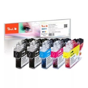 Peach, Peach Spar Plus Pack Tintenpatronen kompatibel zu Brother LC-3211, Peach Spar Plus Pack Tintenpatronen kompatibel zu Brother LC-3211