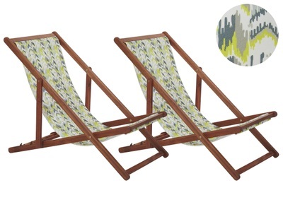 Beliani, Beliani Anzio Sonnenliege, Beliani - Liege aus Polyester Modern ANZIO, One Size, Weiss Bedruckt