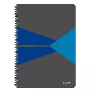 Leitz, LEITZ Collegeblock Office PP A4 44950035 blau kariert, Leitz Collegeblock Office PP, A4, blau, kariert, 4495-00-35