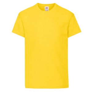Fruit Of The Loom, Original Tshirt Mädchen Gelb 164-170, Fruit of the Loom - Original TShirt, 164-170, Gelb