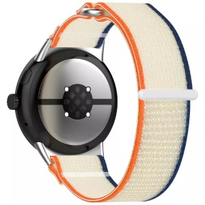 Cover-Discount, Cover-Discount - Google Pixel Watch 3 45mm Nylon Stoff Band flexibel mit Klett, Weiss,