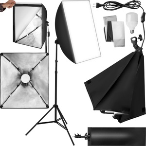 TecTake, Studioleuchte Mit Softbox, Stativ Und Tragetasche Unisex Schwarz, Tectake - Studioleuchte mit Softbox, Stativ und Tragetasche, Schwarz