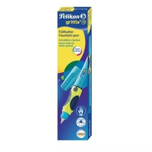 Pelikan, Füllhalter Griffix 4 für Rechtshänder, Füllfederhalter, PELIKAN Füllhalter Griffix 809160 neonfresh blue R