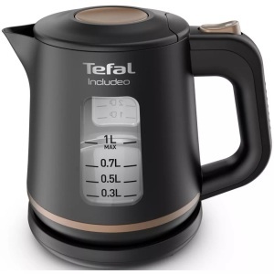 Tefal, TEFAL Includeo KI5338 - Wasserkocher (Schwarz), Tefal KI5338CH Wasserkocher Schwarz