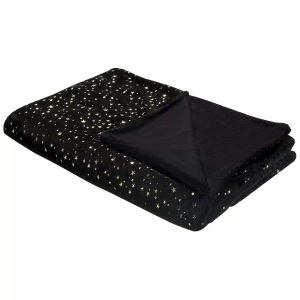 Beliani, Kuscheldecke aus Polyester Glamourös ALAZEYA Kuscheldecke aus Polyester Glamourös ALAZEYA, Beliani - Kuscheldecke aus Polyester Modern ALAZEYA, One Size, Schwarz