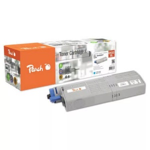 Peach, Peach Tonermodul cyan kompatibel zu OKI 46490403, Peach Toner OKI 46490403 Cyan