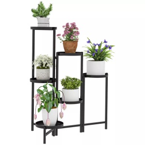 Outsunny, Outsunny - Pflanzenständer, One Size, Schwarz