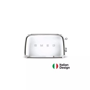 SMEG, SMEG 50's Retro Style Langschlitztoaster 2 Scheiben chrom, SMEG Langschlitz-Toaster TSF02SSEU Chrom