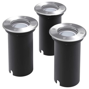 Diverse Hardware, Outdoor LED-Bodenleuchten 3 Stk. Rund, vidaXL LED-Bodeneinbaustrahler 3 Stk. Outdoor Rund