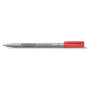 Staedtler, Staedtler Folienstift Lumocolor 316 F, Staedtler Lumocolor, non-permanent, Universalstift, 0,6mm, F, rot, 316-2