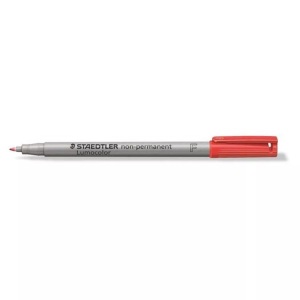 Staedtler, Staedtler Folienstift Lumocolor 316 F, Staedtler Lumocolor, non-permanent, Universalstift, 0,6mm, F, rot, 316-2