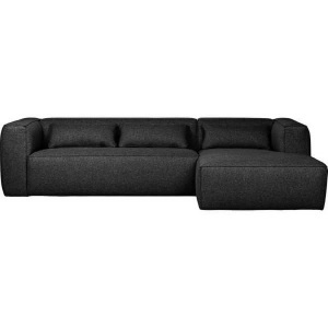mutoni casual, Ecksofa Bean rechts inkl. Kissen dunkelgrau 305x175, Ecksofa Bean rechts inkl. Kissen dunkelgrau 305x175