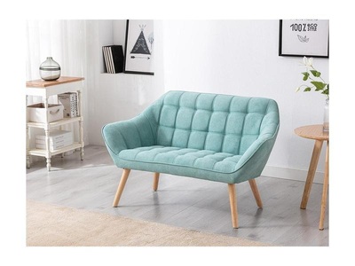Vente-unique, Sofa 2Sitzer Stoff Hellgrün CASERTA Sofa 2Sitzer Stoff Hellgrün CASERTA, Vente-unique - Sofa 2Sitzer Stoff Hellgrün CASERTA, One Size