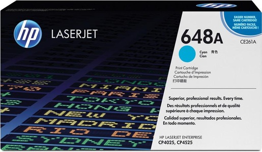 Hp, HP Ce261A cyan Toner, Hewlett Packard Toner, blau, No.648A, CE261A, (11'000 Seiten)