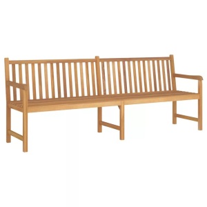 vidaXL, vidaXL Gartenbank 228 cm Massivholz Teak, vidaXL Gartenbank 228 cm Massivholz Teak