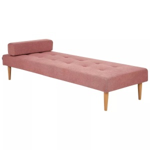 Beliani, Beliani - Chaiselongue aus Polyester Modern NIORT, One Size, Pink, Beliani - Chaiselongue aus Polyester Modern NIORT, One Size, Pink