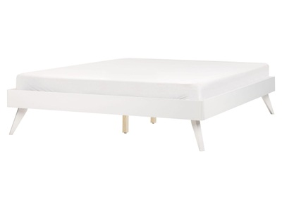 Beliani, Bett mit Lattenrost aus MDF-Platte Retro BERRIC Bett mit Lattenrost aus MDF-Platte Retro BERRIC