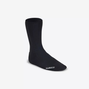 NABAIJI, Neoprensocken Schwimmen Herren Schwarz 43, NABAIJI - Neoprensocken FOOT SWIM, für Herren, Schwarz Leicht, Größe 43-44