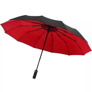 eStore, Regenschirm, Kompakt - 105 cm - Schwarz / Rot Regenschirm, Kompakt - 105 cm - Schwarz / Rot, eStore - Regenschirm, Kompakt 105 cm Schwarz Rot, One Size