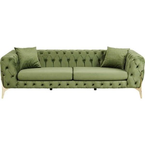 Kare Design, Sofa Bellissima 3-Sitzer grün 240, Sofa Bellissima 3-Sitzer grün 240