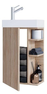 VCM, 2-tlg Badmöbel Set Lumia 2-tlg Badmöbel Set Lumia, VCM - 2-tlg Badmöbel Set Lumia, One Size, Braun Medium