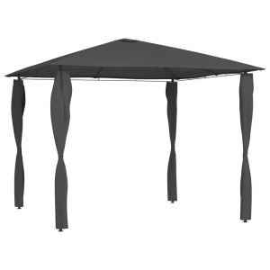 vidaXL, vidaXL Pavillon mit Seitenwand 3x3x2,6 m Anthrazit 160 g/m²