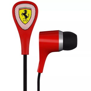 Ferrari by Logic3, Scuderia S100, Ferrari by Logic3 - Scuderia S100 Kopfhörer Kabelgebunden im Ohr Rot, Rot Bunt