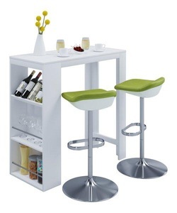 VCM, Holz Bartisch Tresen Stehtisch Bistrotisch Bartresen hoher Tisch Oktola Holz Bartisch Tresen Stehtisch Bistrotisch Bartresen hoher Tisch Oktola, VCM - Holz Bartisch Tresen Stehtisch Bistisch Bartresen hoher Tisch Oktola, 110cm, Weiss