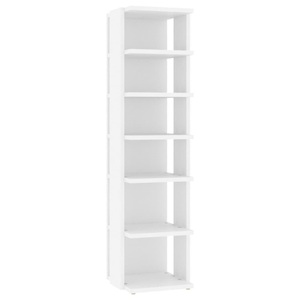 vidaXL, vidaXL Schuhschrank Weiß 25x27x102 cm Spanplatte